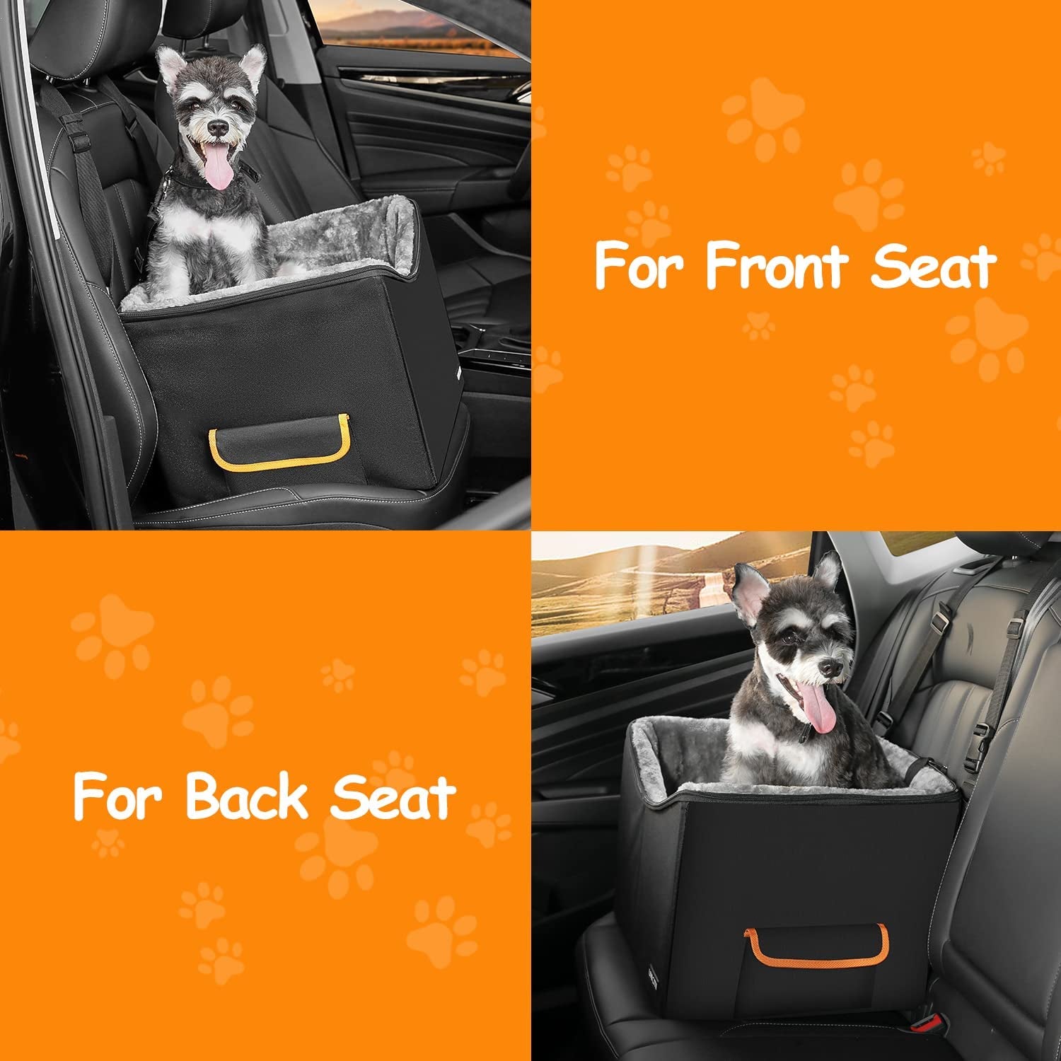 Dog Car Seat for Small Dogs, Elevated Dog Booster Seat Pet Travel Carr
Dog Lookout Booster Seat: Elevated design raises pet up for a better view out the window, making car rides even more fun for your pet.
Distraction-free Driving: BucSmall Dogs, Elevated Dog Booster Seat Pet Travel Carrier Bed