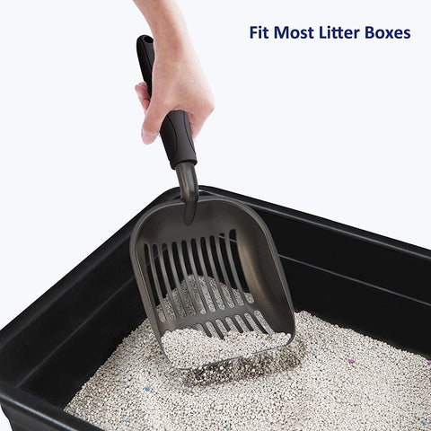  Cat Litter Scoop, Non Stick Plated Aluminum Alloy Sifter 