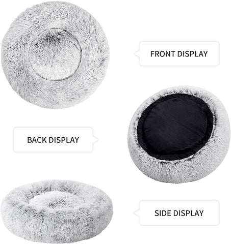 24In Cat Beds for Indoor Cats - Cat Bed with Machine Washable, Waterpr
DESIGN FEATURES: Love's cabin cat and dog beds feature nest-like walls filled with high-loft down alternative. The raised rim creates a sense of security and providMachine Washable, Waterproof Bottom - Grey Fluffy Dog