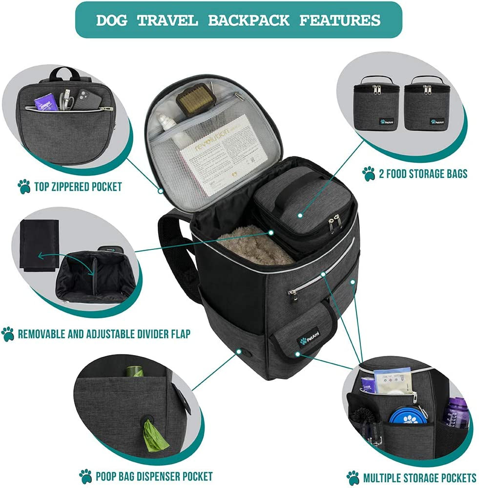 Dog Travel Bag Backpack, Airline Approved Dog Bags for Traveling, Pupp
DOG TRAVEL BAG BACKPACK: This airline approved dog bag for traveling is functionally perfect for dog mom and dad. Whether you're going on an overnight road trip, orTraveling, Puppy Diaper Bag Supplies, Pet Camping Essentials Hiking Accessories Dog Mom Gift, Food Container, Collapsible Bowls, Dark Gray