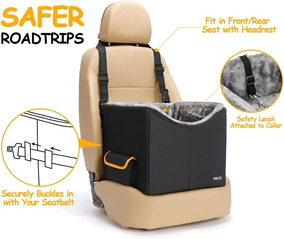 Dog Car Seat for Small Dogs, Elevated Dog Booster Seat Pet Travel Carr
Dog Lookout Booster Seat: Elevated design raises pet up for a better view out the window, making car rides even more fun for your pet.
Distraction-free Driving: BucSmall Dogs, Elevated Dog Booster Seat Pet Travel Carrier Bed