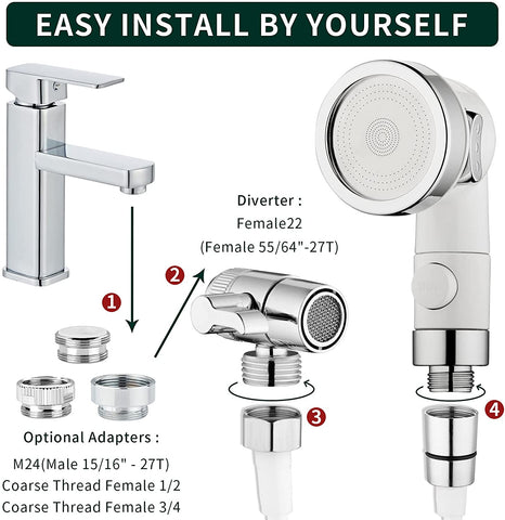 Sink Faucet Sprayer Attachment, Shower Head Attaches to Tub Faucet, Do
Sink Tub Faucet Sprayer Attachment: add a portable shower to your existing faucet or tub spouts, extend faucet function, fit for most kitchen sink faucet, bathroom Sink Faucet Sprayer Attachment, Shower Head Attaches