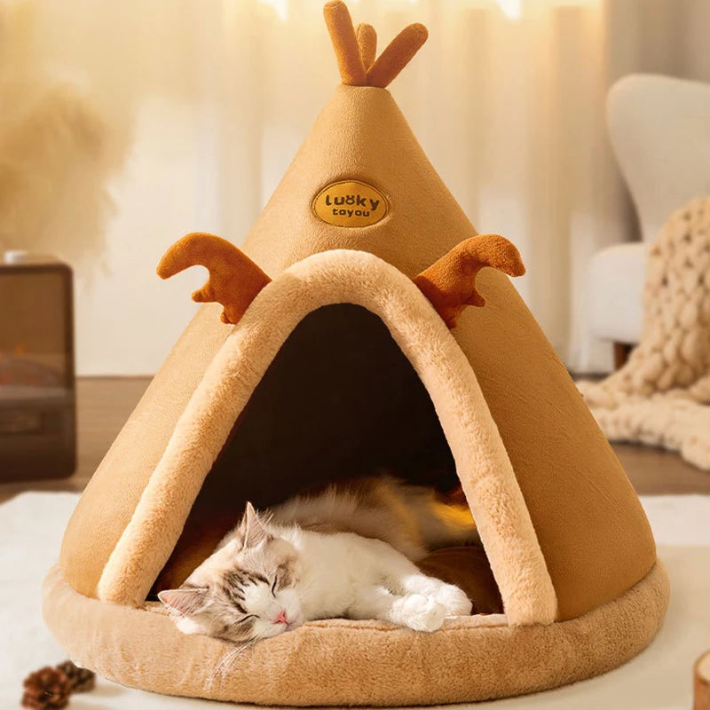  Warm Winter Pet Tent House Cat Bed Cat Dog House  