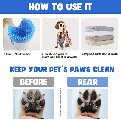 Dog Paw Cleaner, Portable Dog Foot Cleaner, Dog Scrubber for Bath, 2 i
🧺Suitable Size: The large pet paw cleaner is suitable for paws of 2.7-3.9 inches.
🧺2-In-1 Design: The pet paw cleaner can be used as both a paw cleaner and a grooDog Paw Cleaner, Portable Dog Foot Cleaner, Dog Scrubber