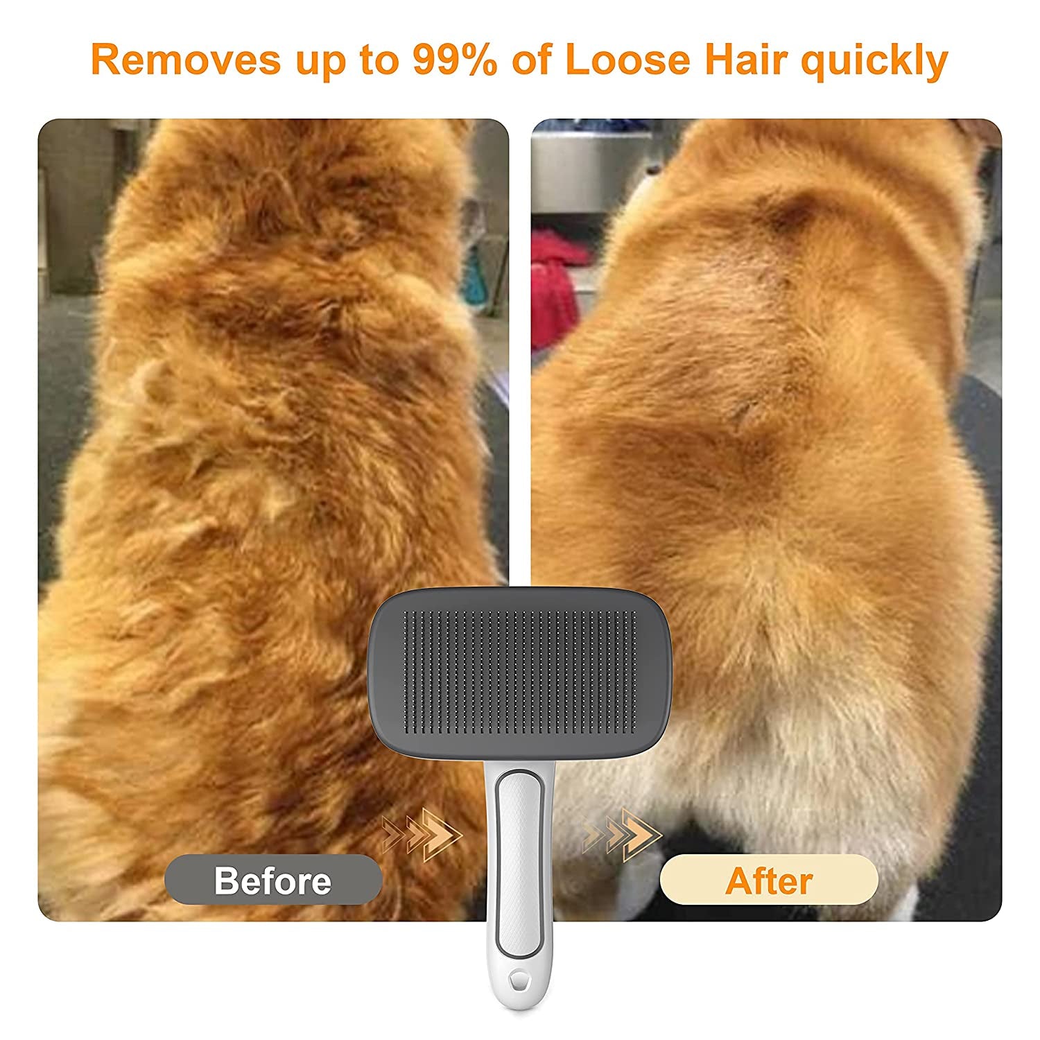 Self Cleaning Slicker Brush for Dogs 