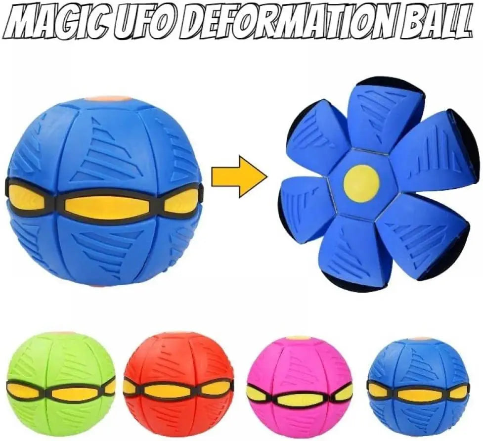 Pet Deformation UFO Toy Flying Saucer Ball Dog Toys Outdoor Sports Dog

Specification:
Product Name: Magic UFO BallMaterial: environmentally friendly plasticColor: blue, red, green, pinkBall diameter: 16cmFrisbee diameter: 23cm


FeatuPet Deformation UFO Toy Flying Saucer Ball Dog Toys Outdoor Sports Dog Training Equipment Dog'