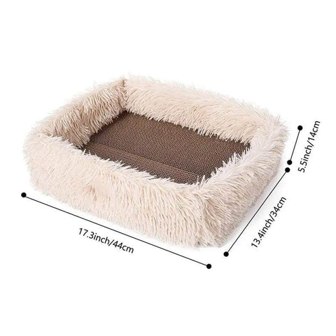 Cat Scratcher Bed Lounger - Stimulating & Safe 2-In-1 DesignIs your cat turning your furniture into shreds? Say goodbye to destructive behavior with our 2-In-1 Cat Scratcher Bed. Designed to fulfill your cat's natural scratchCat Scratcher Bed Lounger - Stimulating & Safe 2-